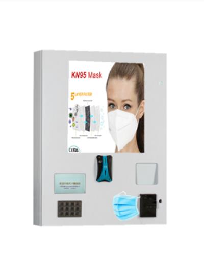 Face mask and sanitizer vending machine